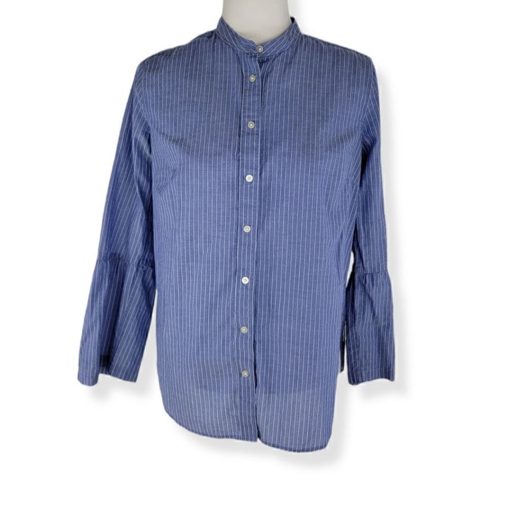 Loft The Softened Shirt pinstriped Small